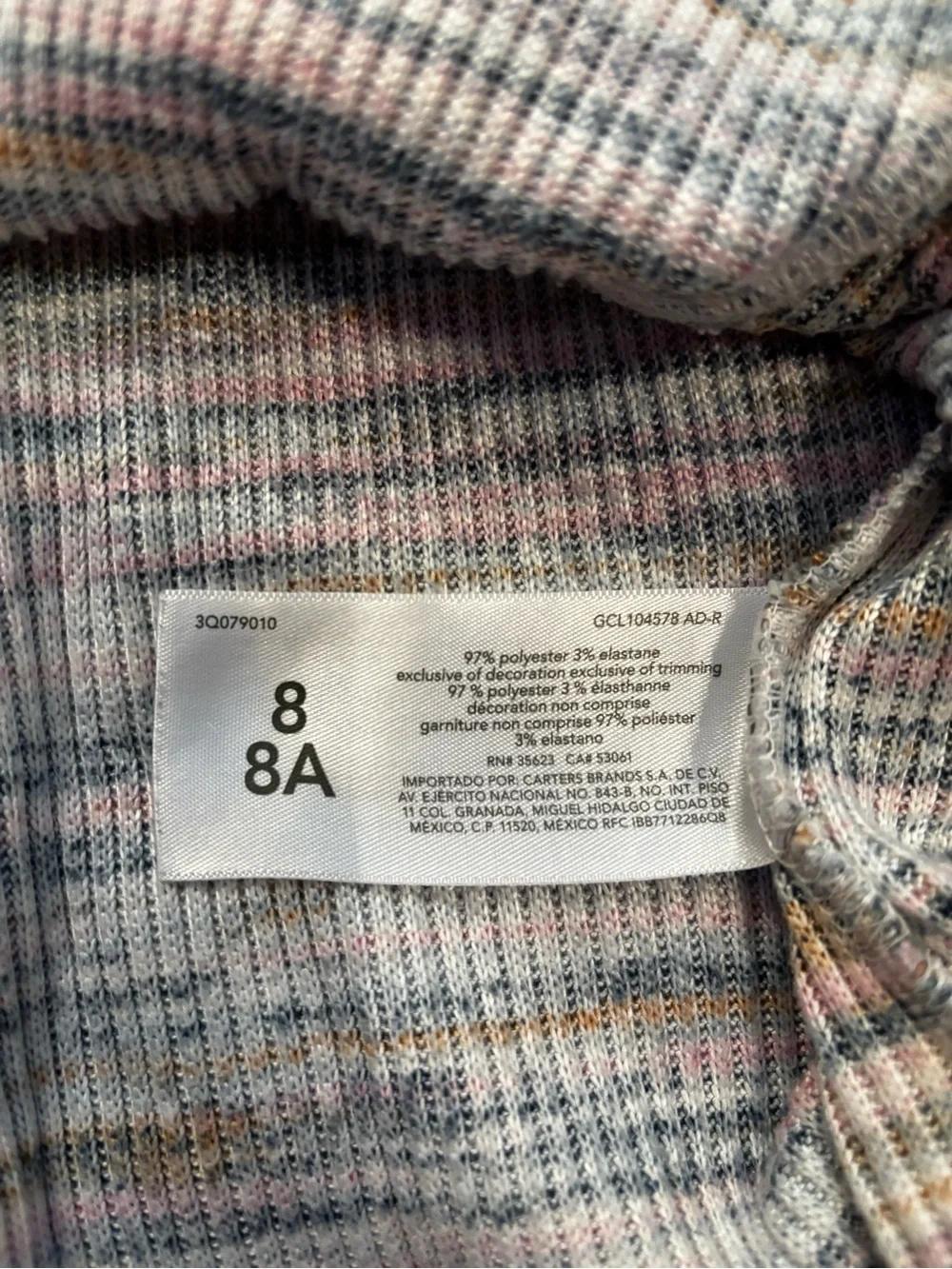 OSHKOSH B’GOSH space dye ribbed knit dress. Size 8.